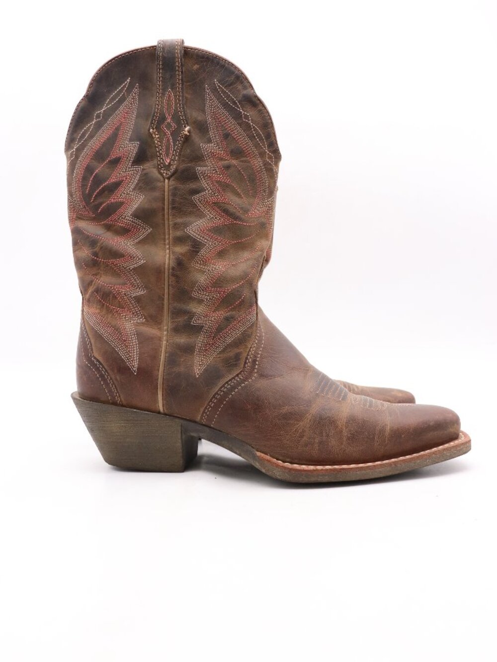 Ariat Autry Western Boots Women’s Size 7.5 B Brown Leather Embroidered 10018570